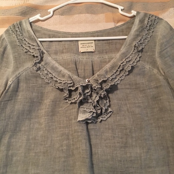 Gray cotton top - Picture 2 of 3